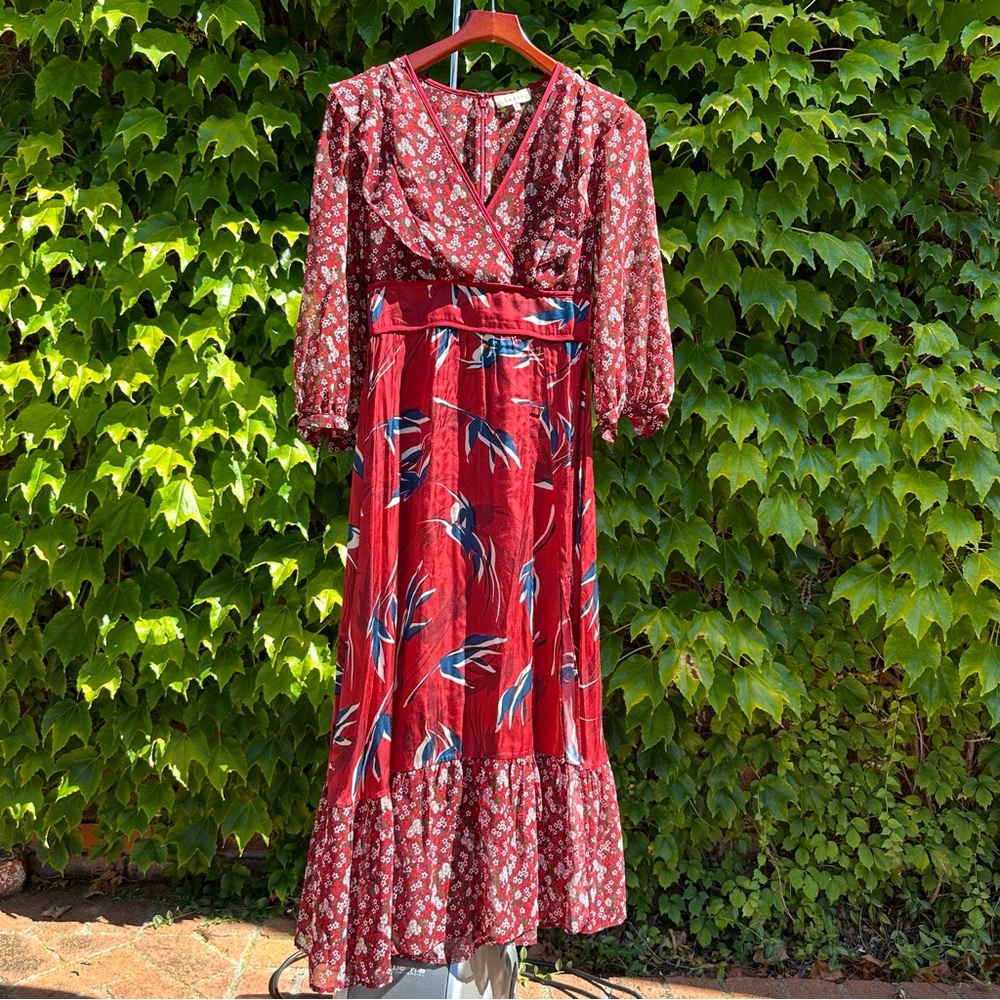 Anthropologie - Lennon red dress